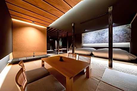 Royal Suite Japanese Western Style Room with Living Room, Dining Room, Bed Room and Open-Air Bath (104㎡) Non-Smoking