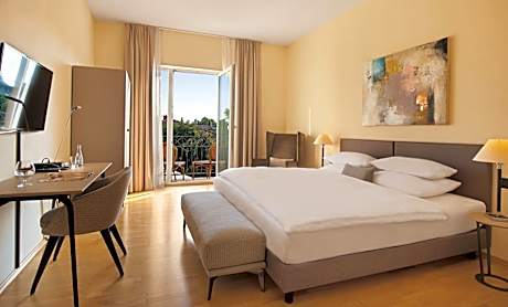 Superior Double Room facing the garden, with balcony & air-conditioned