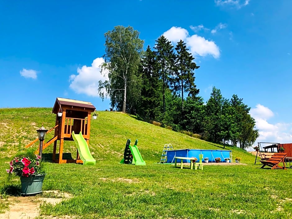 Domek Eden 1 Kaszuby balia sauna alpaki mini zoo