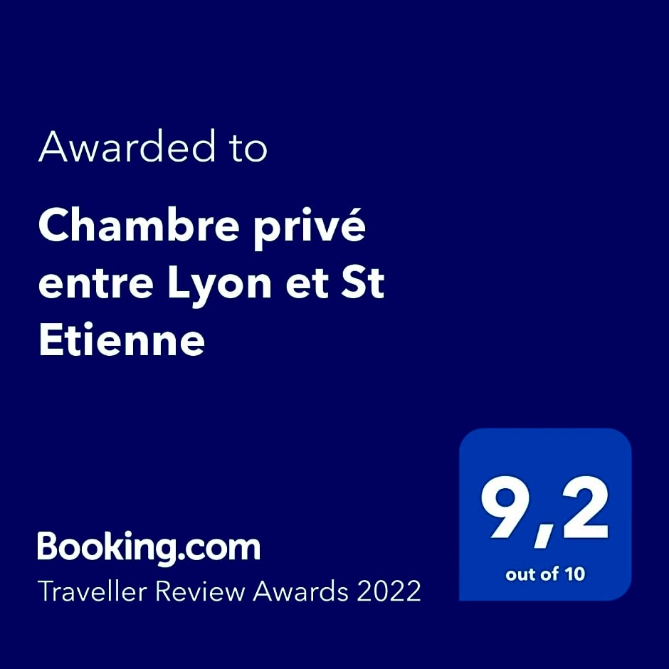 Chambre privé entre Lyon et St Etienne