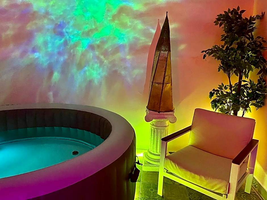 Espace détente jacuzzi sauna
