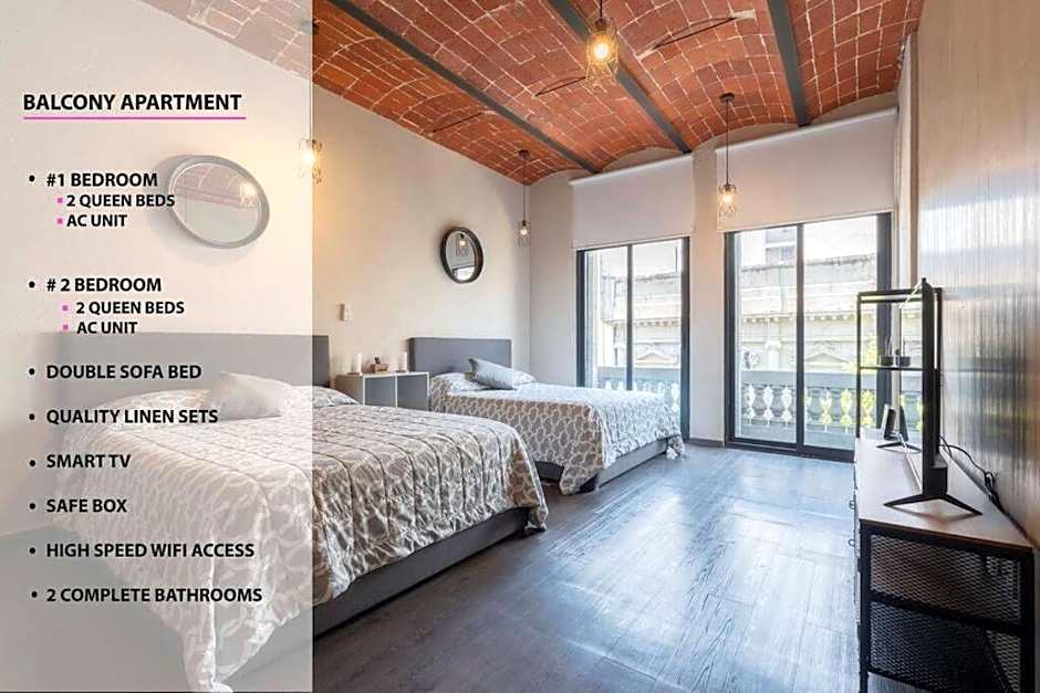 205 Zocalo Cathedral 2bdrmB 2Bath fits 10 AC Apt