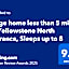Bison Lodge - Lg Home - 2 bedrooms - less than 5 miles to Yellowstone North Entrance, Sleeps up to 8