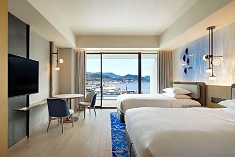 Premium Double Room with Two Double Beds and Harbor View