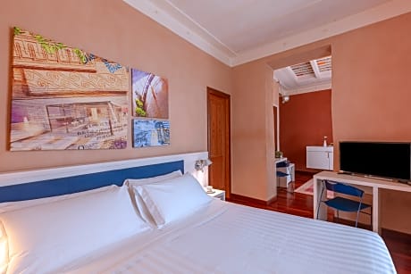 studio with partial sea view