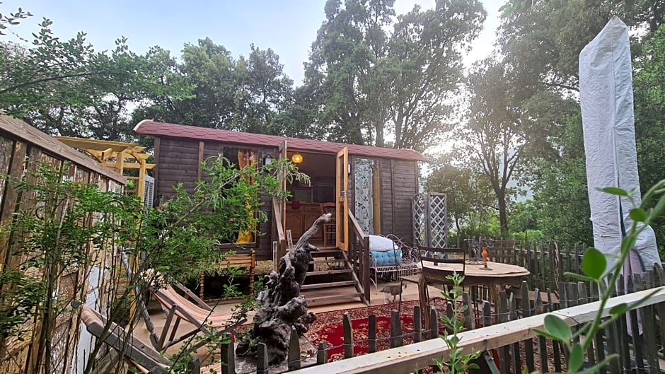 La roulotte au coeur du maquis