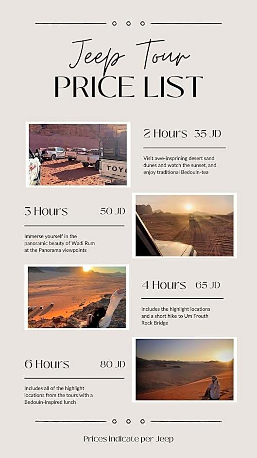 Wadi Rum Desert Tours and Glamping with Hussein