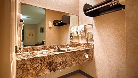 Suite-1 King Bed, Smoking Room, Jacuzzi, Microwave And Refrigerator, Flat Screen Television, High Sp