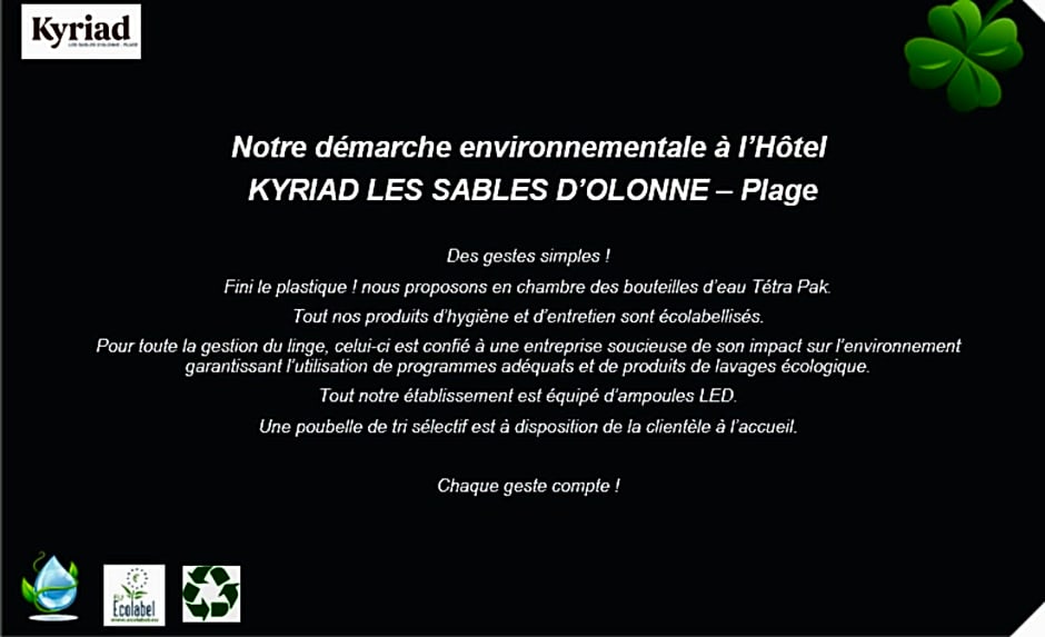 Kyriad Les Sables d'Olonne - Plage - Centre des CongrÃ¨s