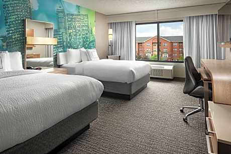 Queen Room with Two Queen Beds and Adapted Tub - Mobility and Hearing Accessible