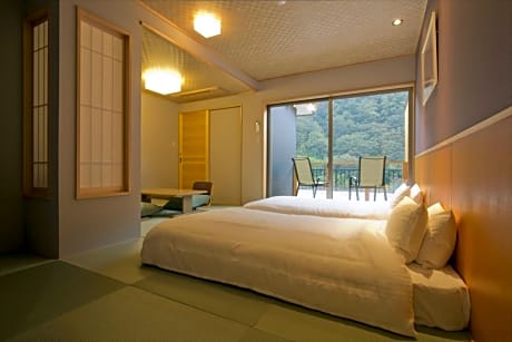 Japanese-Style Room with Low Bed & River View with Private Bath Room-Annex - Non-Smoking(Over 12 Years Old Only)