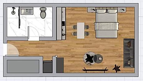 Studio with Garden View