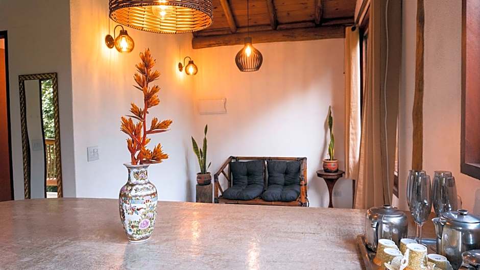 Ecocasa azul - Chalé na mata