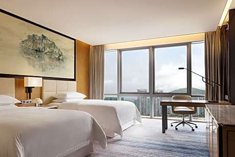 Club Deluxe Twin, Club level, Guest room, 2 Double, City view