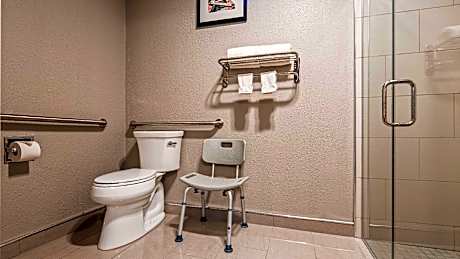 Suite with 1 King Bed and Roll-In Shower - No Smoking