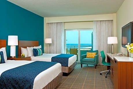 Luxury Room with Two Queen Beds- Coast Line View