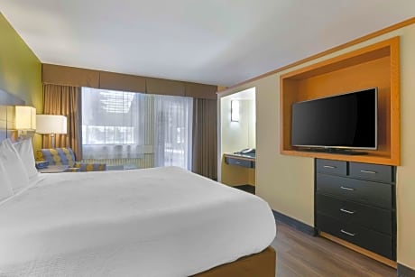 SUITE-1 KING BED,NSMK,HISPD,POOLSIDE,SOFA,GARDEN TUB,IRON,FULL BREAKFAST