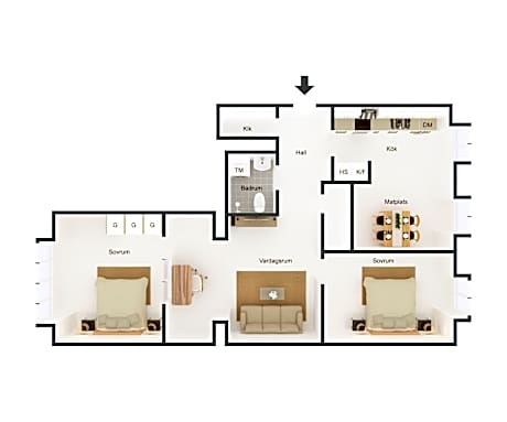 Two-Bedroom Apartment
