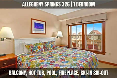 Allegheny Spring 326, ski in out, Pool HotTub