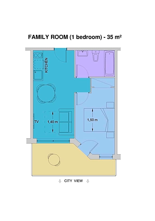 Photo 1 of 5 of 1 Bedroom Apartment