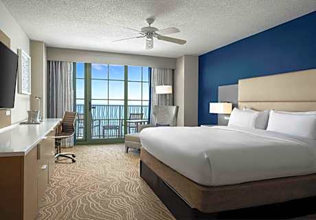 King Room with Partial Ocean View - High Floor