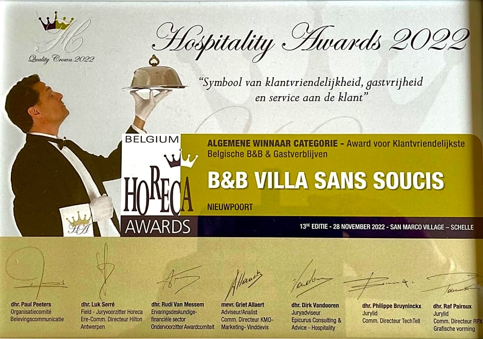 B&B Villa Sans Soucis – Nieuwpoort, AZ