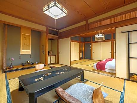 [Maisonette / Sekiyo] Japanese-Western-style Room / 57 m² (3 Adults ※Adults Only) [With Hot Spring Cypress Bath]