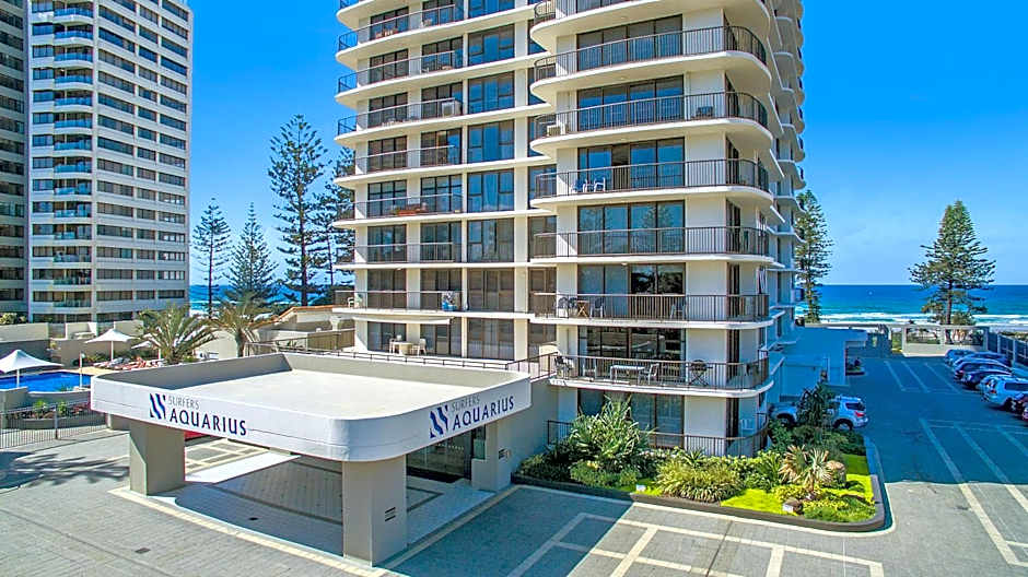 Surfers Aquarius on the Beach