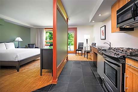 Accessible - Suite King Bed Mobility Accessible Communication Assistance Roll In Shower Full Kitchen