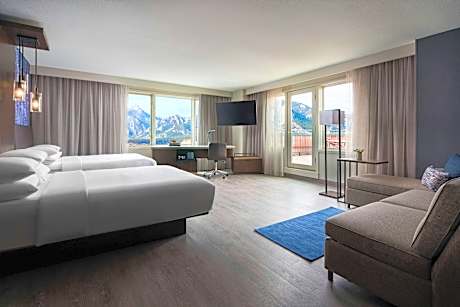 The Boulder, Studio Suite, 2 Queen, Campus/Flatirons view, Corner room, Balcony