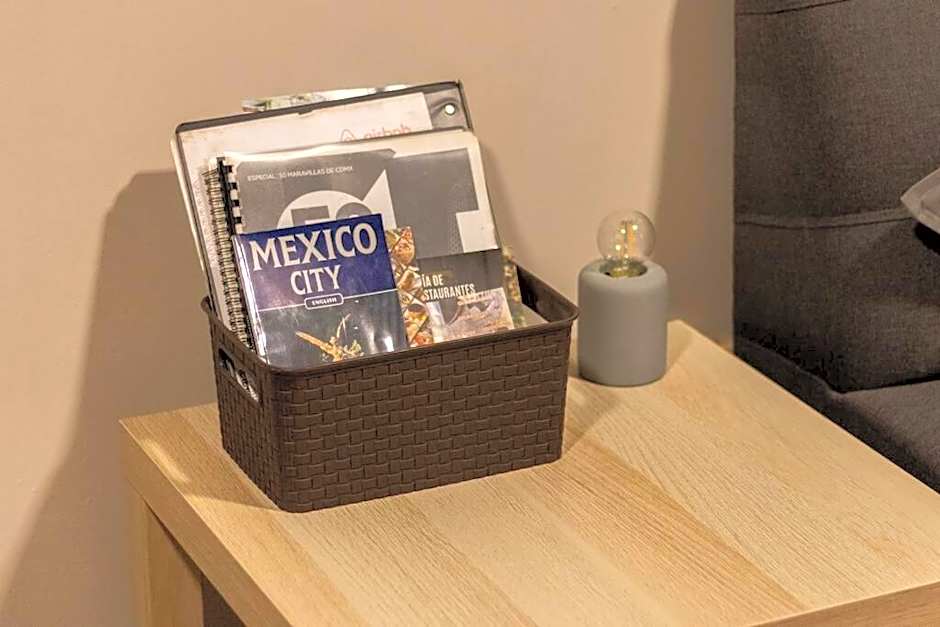 505 Heart of CDMX 1Bdrm 1bath apt AC Rooftop