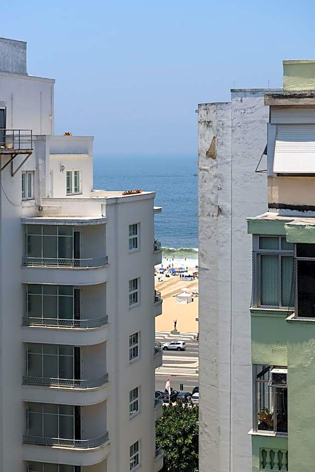 Varanda vista mar Copacabana