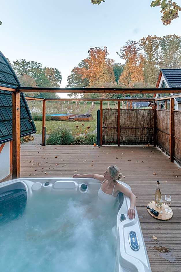 Sen i Wino, domki i apartament na winnicy ze strefą SPA