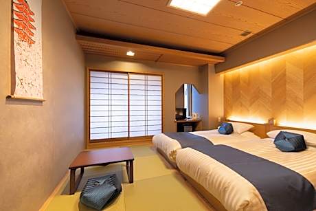【Renovated】Japanese-Western Deluxe Twin Room - Non-Smoking - No Meals