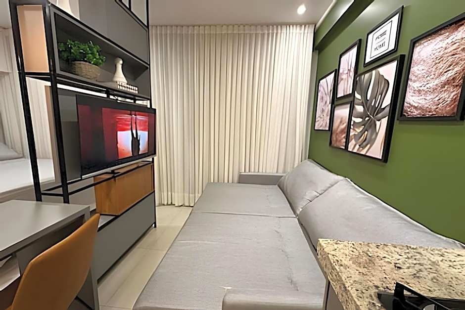 Moderno Flat com Jacuzzi no Pq. Vaca Brava