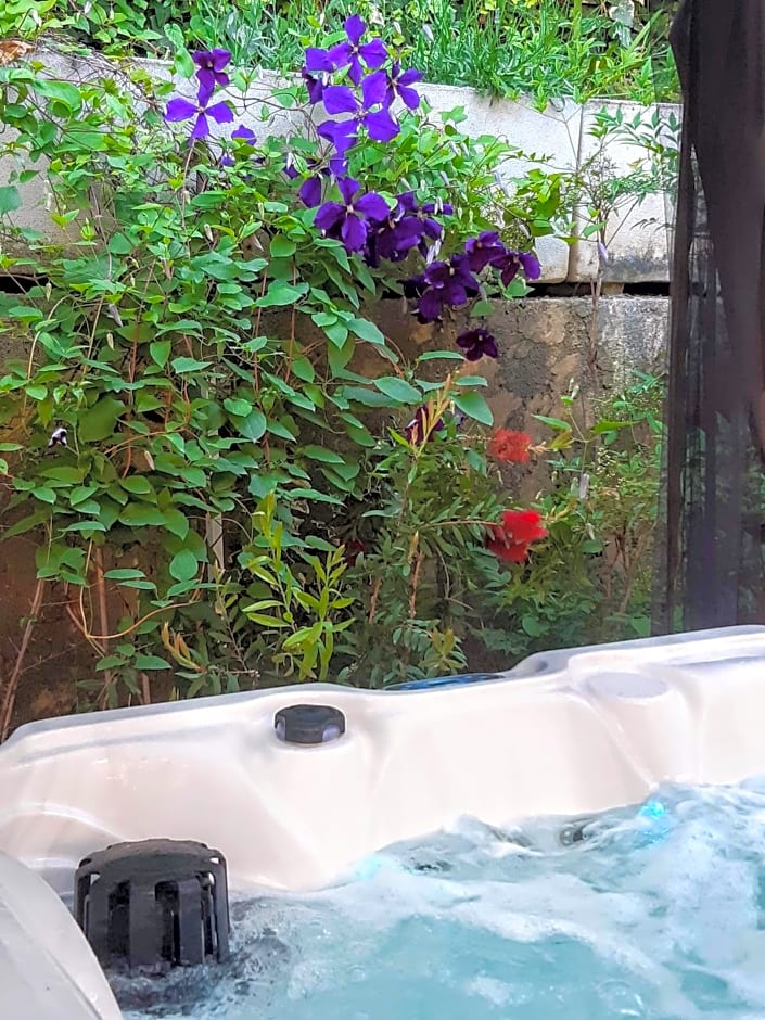 Dans UN JARDIN BB et JACUZZI