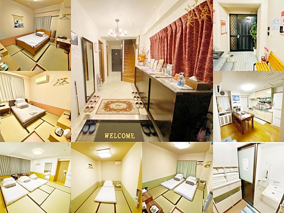 GuestHouse017徳島個室 飲食街中心 阿波踊り会館7分 文理&徳島大学 アスティとくしま車8分