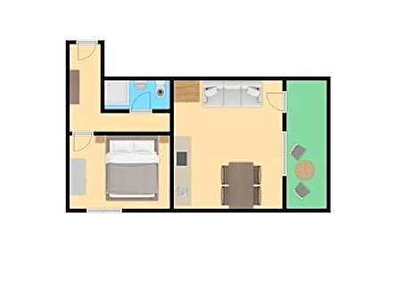 One-Bedroom Apartment with Balcony