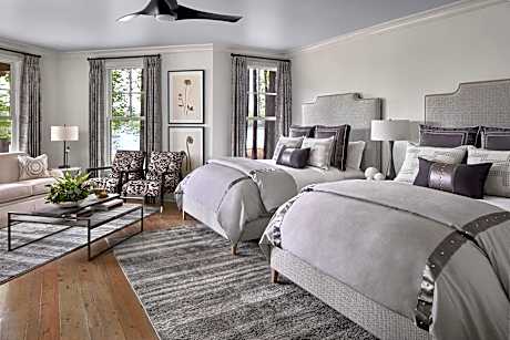 Jasmine Cottage, 2 Bedroom Cottage, Bedroom 1: 1 King, Bedroom 2: 2 Queen, Lake View, Balcony