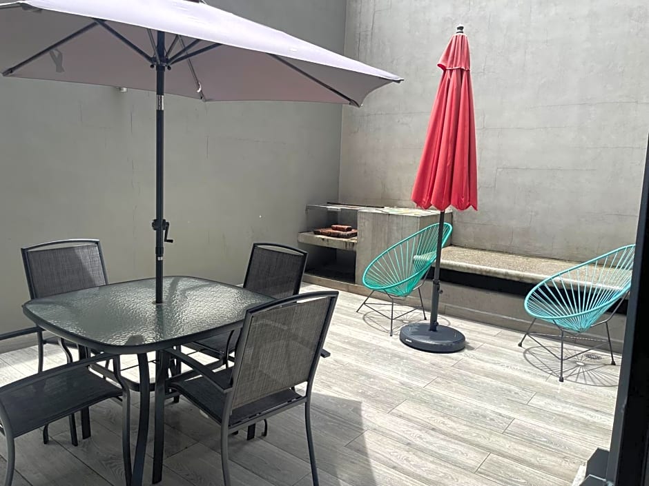 TERRAZA a una cuadra del Angel, King size Bed