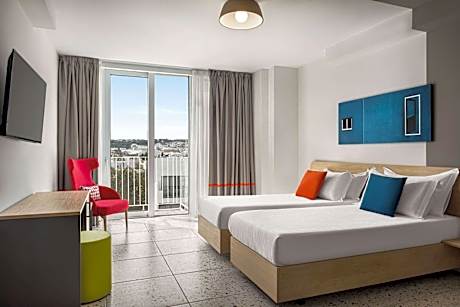 Room with Two Single Beds, City View