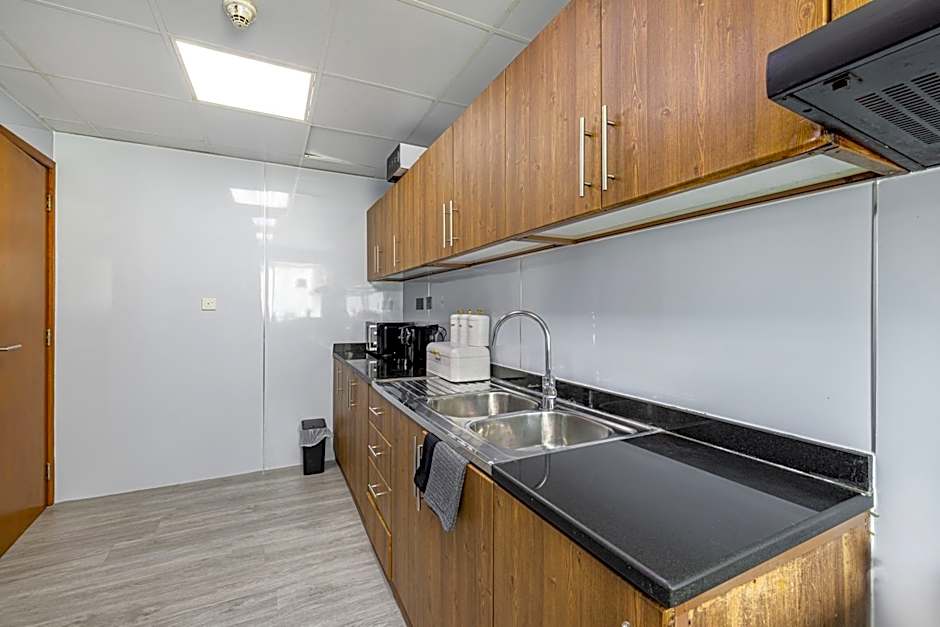 Sleek nordic style seaview condo