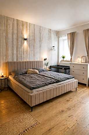 Deluxe One-Bedroom Apartment with Garden View
