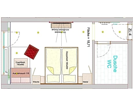 Superior Double Room with Balcony
