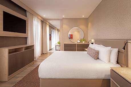 1 Bedroom Apartment, 1 King, Sofa bed, City view