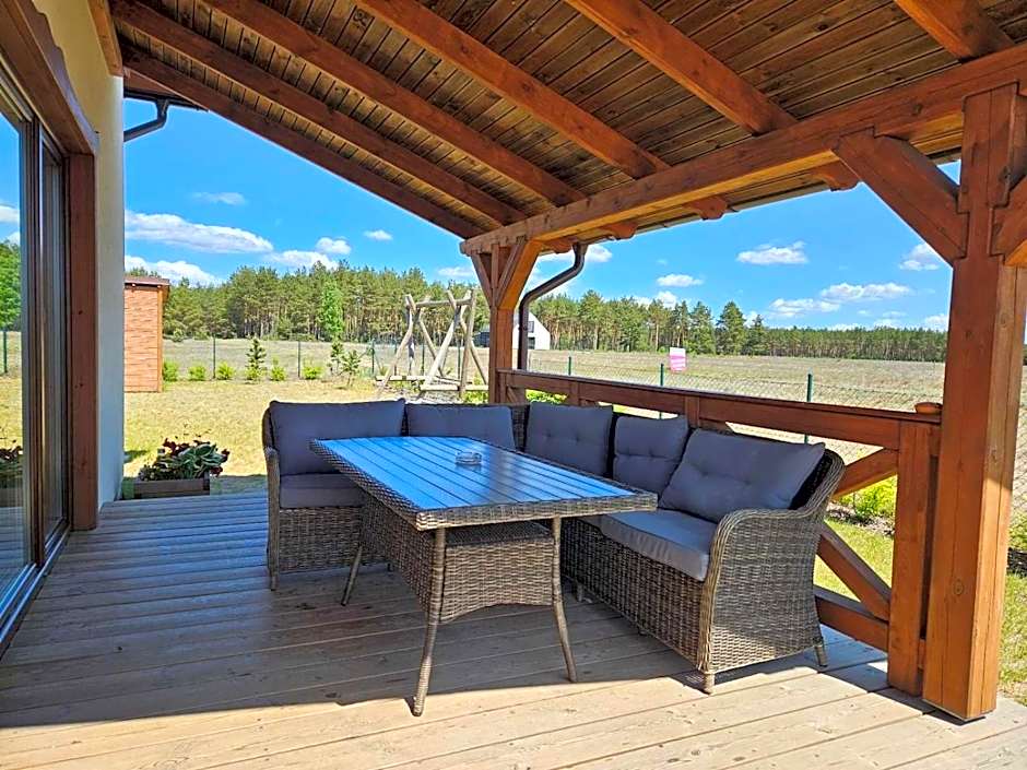 MILOCHÓWKA - dom drewniany bliźniak