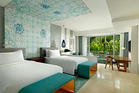 Deluxe Room Twin Bed Lagoon Access, Free Resort Activities, Kids Club Access & 2 Minutes Walk To Jimbaran Beach