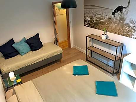 Family Room with Shared Bathroom