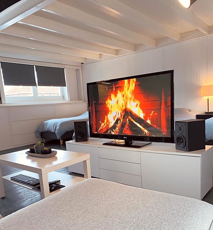 Boathouse Amsterdam with bikes