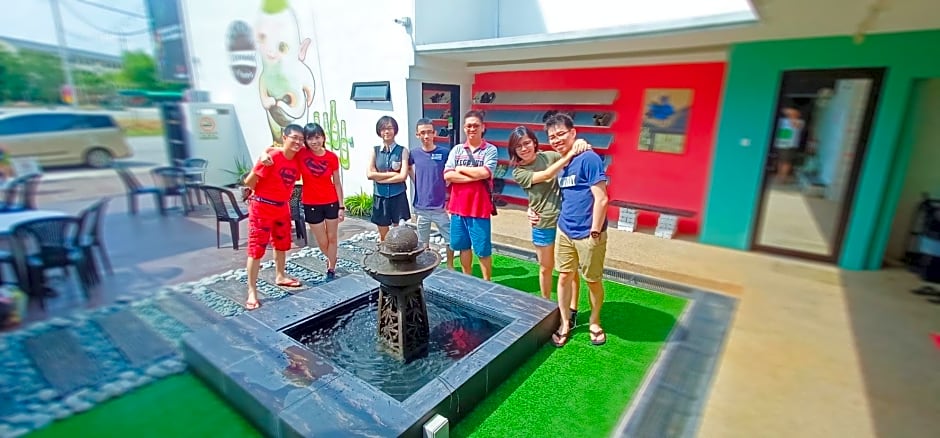 Beds In Garden Hostel